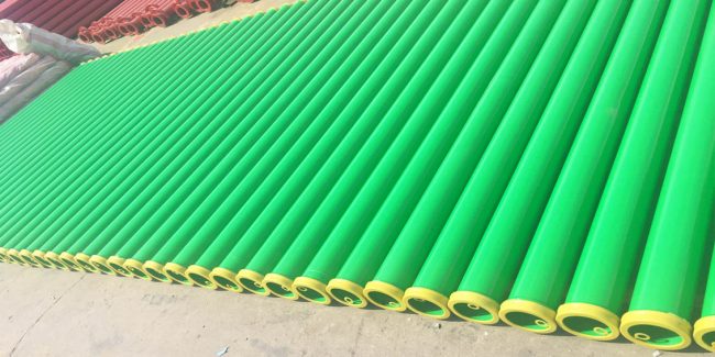 Concrete pump straight pipe