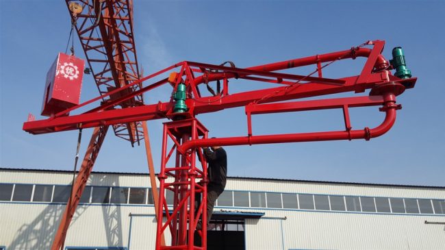 Putzmeister concrete placing boom
