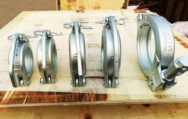 Building Pipe Fittings Dn125 Concrete Pump Pipe Clamp Coupling