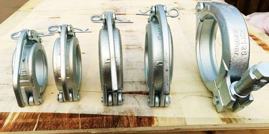 Edificio de las instalaciones de tuberías DN125 tubos de hormigón Bomba pinza de acoplamiento