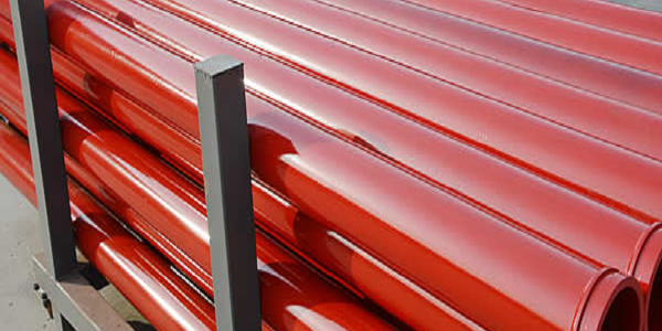 DN125mm konkrit pam-twin-dinding paip